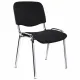Стул для персонала и посетителей "ИЗО", хромированный каркас, ткань черная С-11, В-14 главное фото в маленьком размере