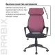 Кресло руководителя PREMIUM Galaxy EX-519, ткань, черное/терракотовое. Фото товара с разных ракурсов.